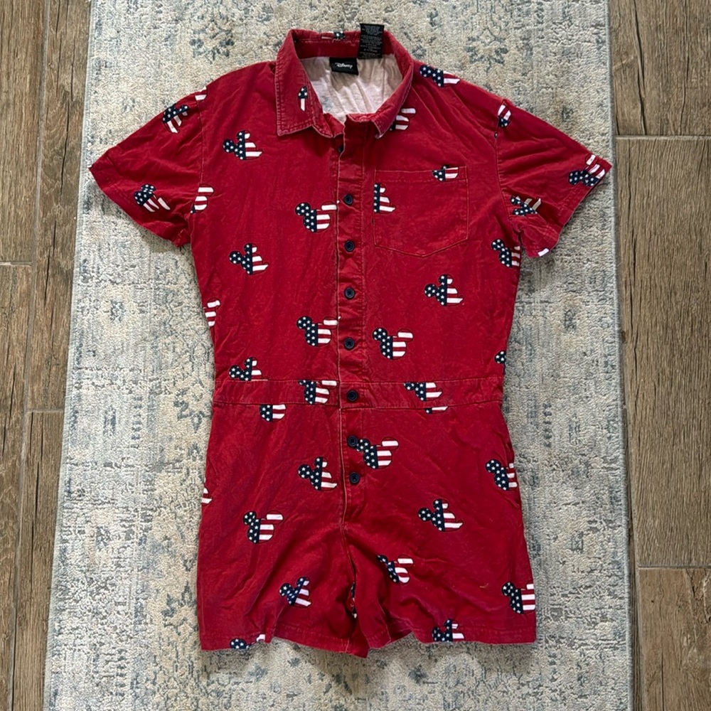 USA Patriotic Mickey Mouse Romper